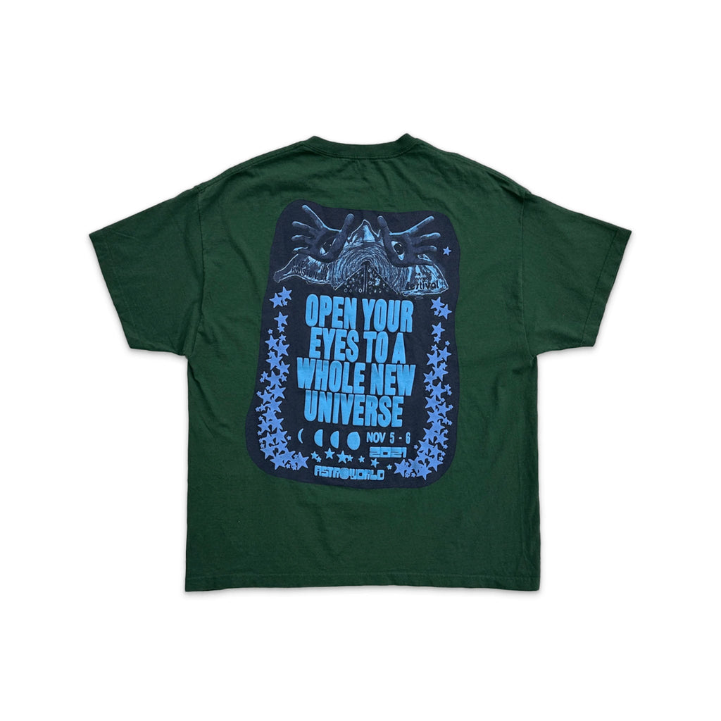 Travis Scott Astroworld 2021 Open Your Eyes Tee "Green" - Hype World