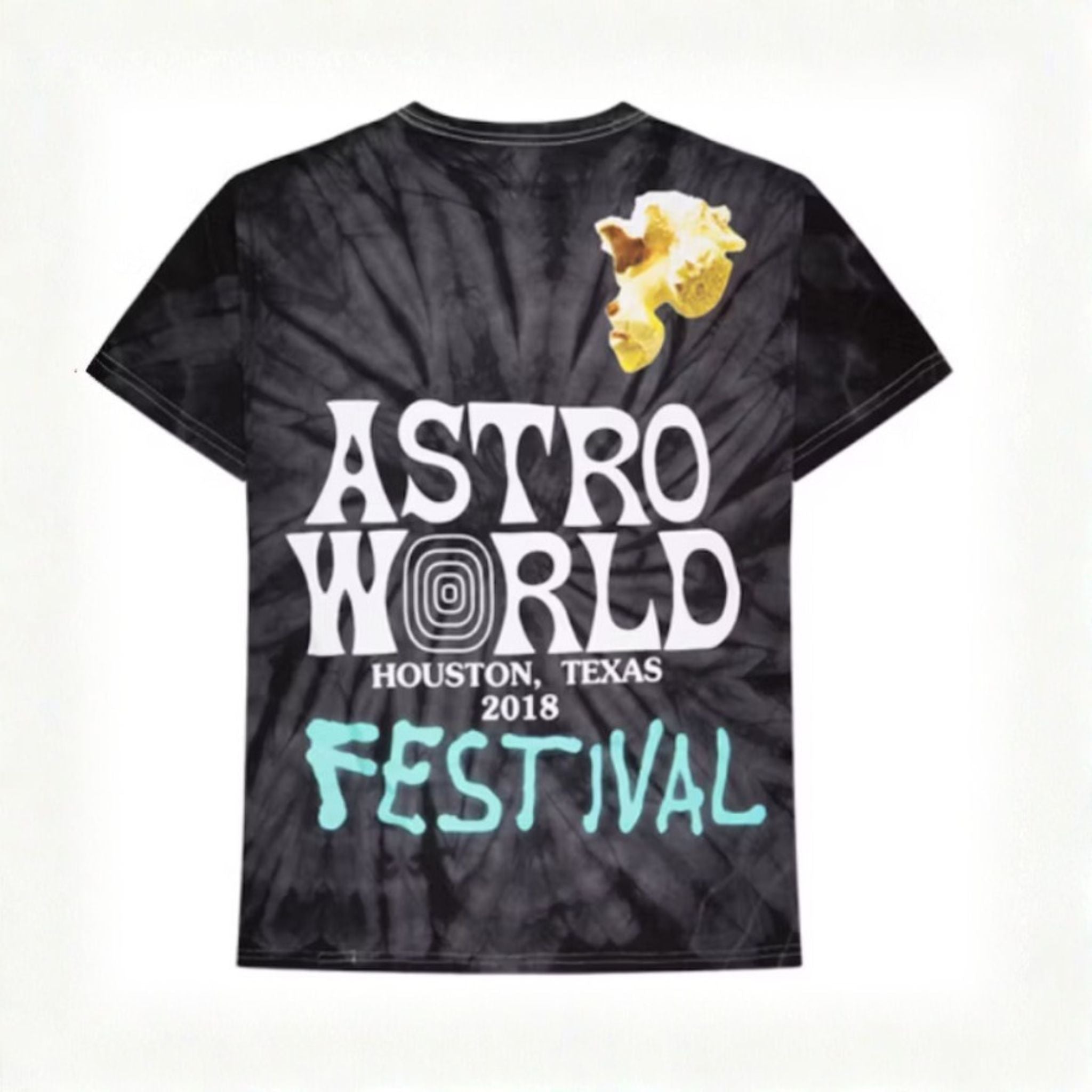 Travis Scott Festival Airbrush Tee Tie Dye - Hype World