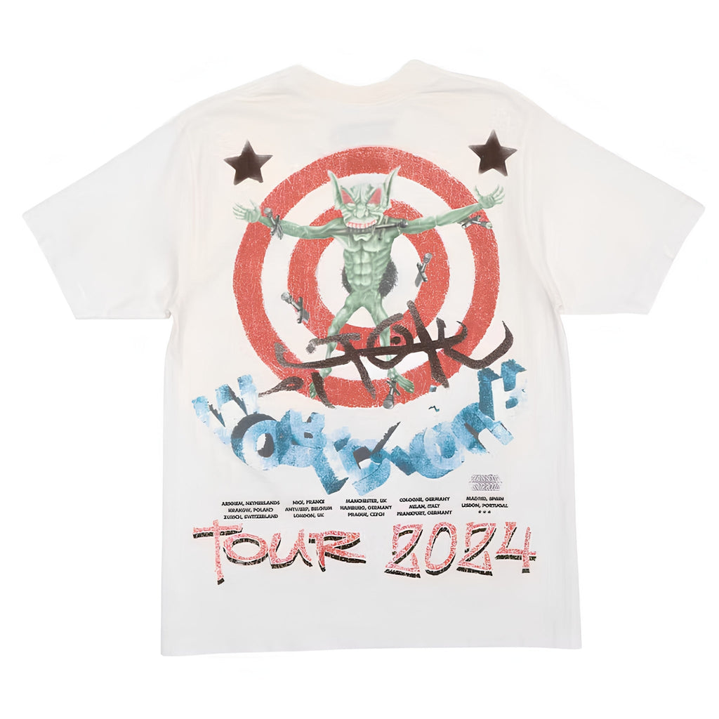 Travis Scott Utopia Circus Maximus 2023 Tour III Tee White - Hype World
