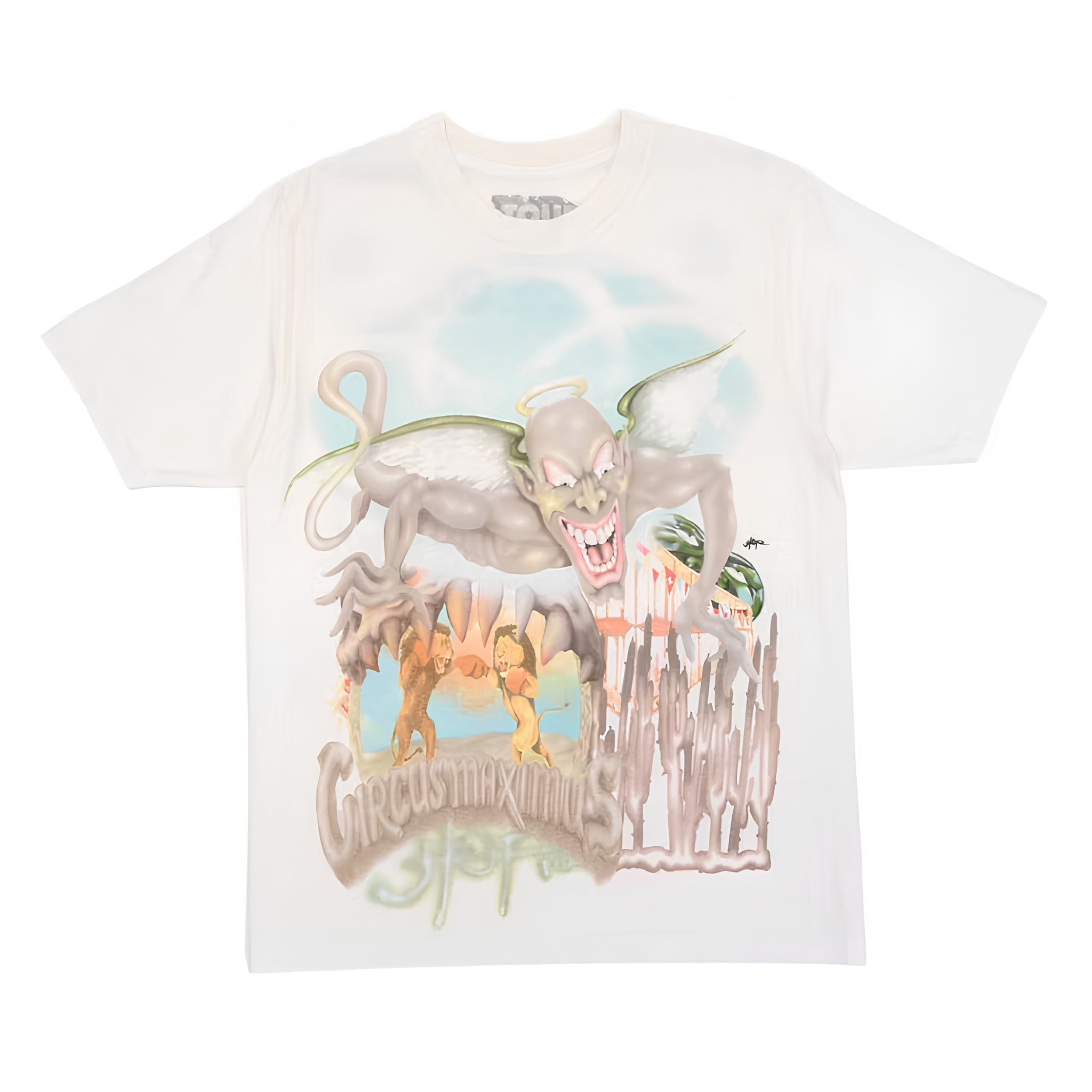 Travis Scott Utopia Circus Maximus 2023 Tour III Tee White - Hype World