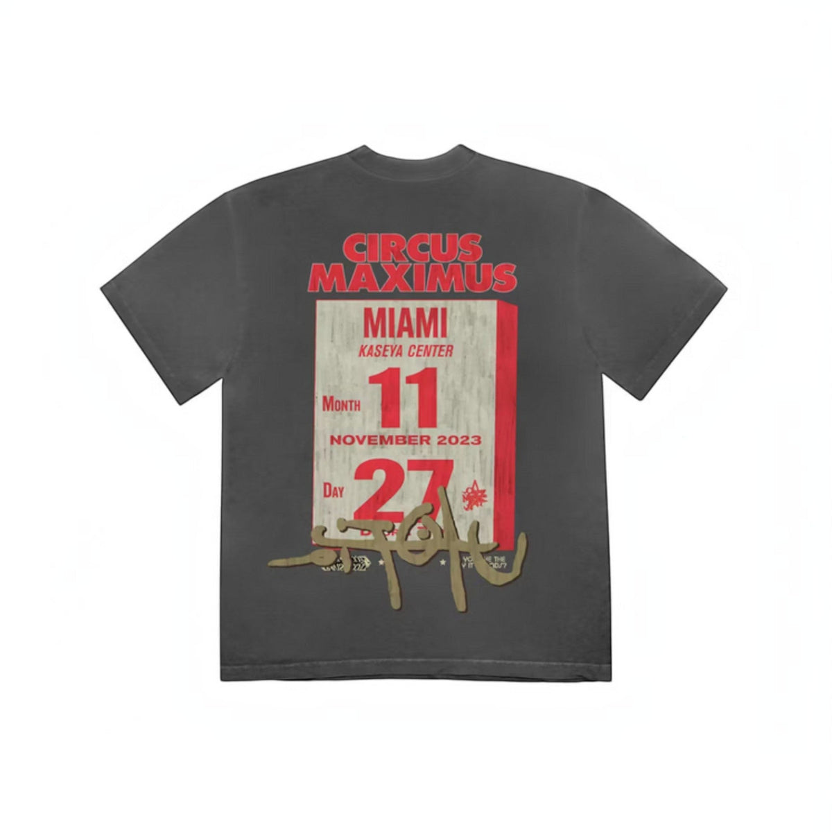 Travis Scott Utopia Miami Circus Maximus Tee "Black" - Hype World