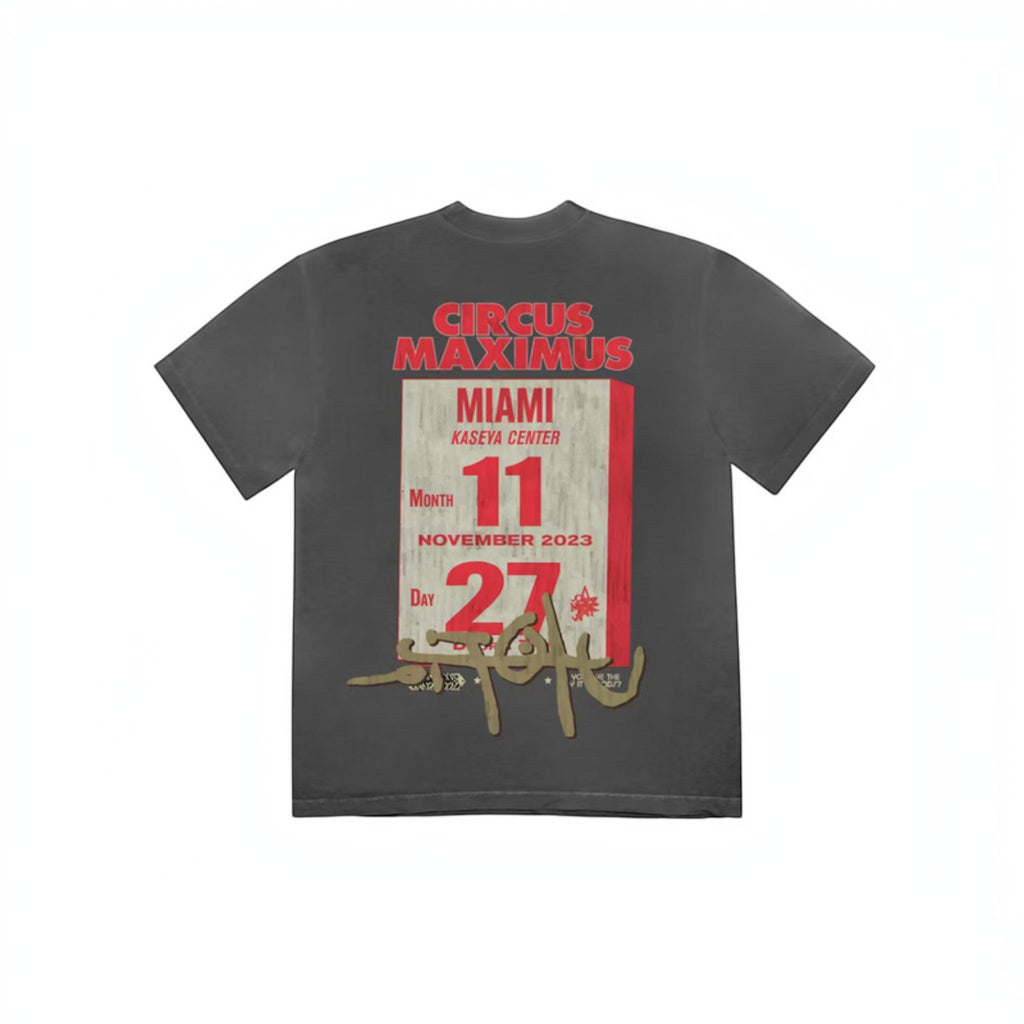 Travis Scott Utopia Miami Circus Maximus Tee "Black" - Hype World