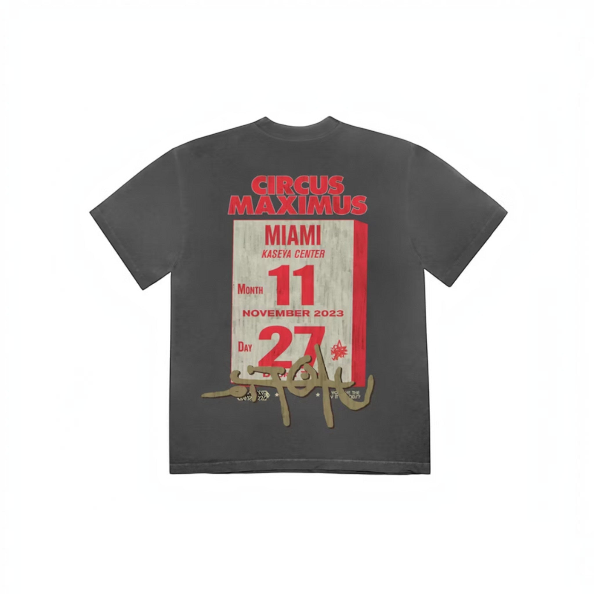 Travis Scott Utopia Miami Circus Maximus Tee "Black" - Hype World