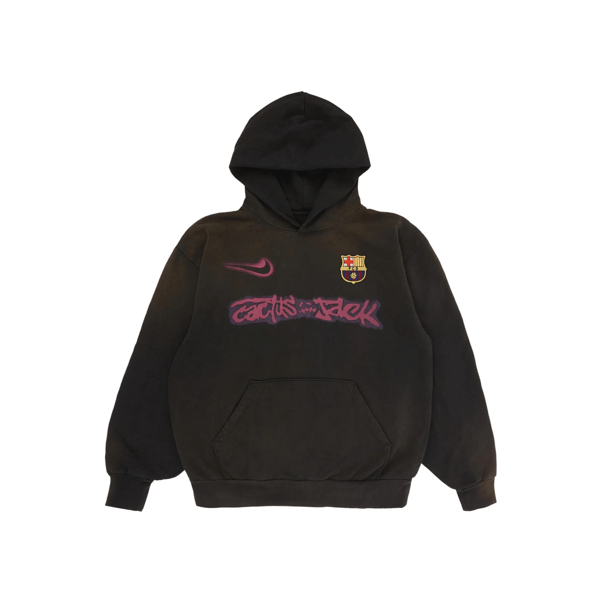 Travis Scott x Nike x FC Barcelona Spray Logo Hoodie - Hype World