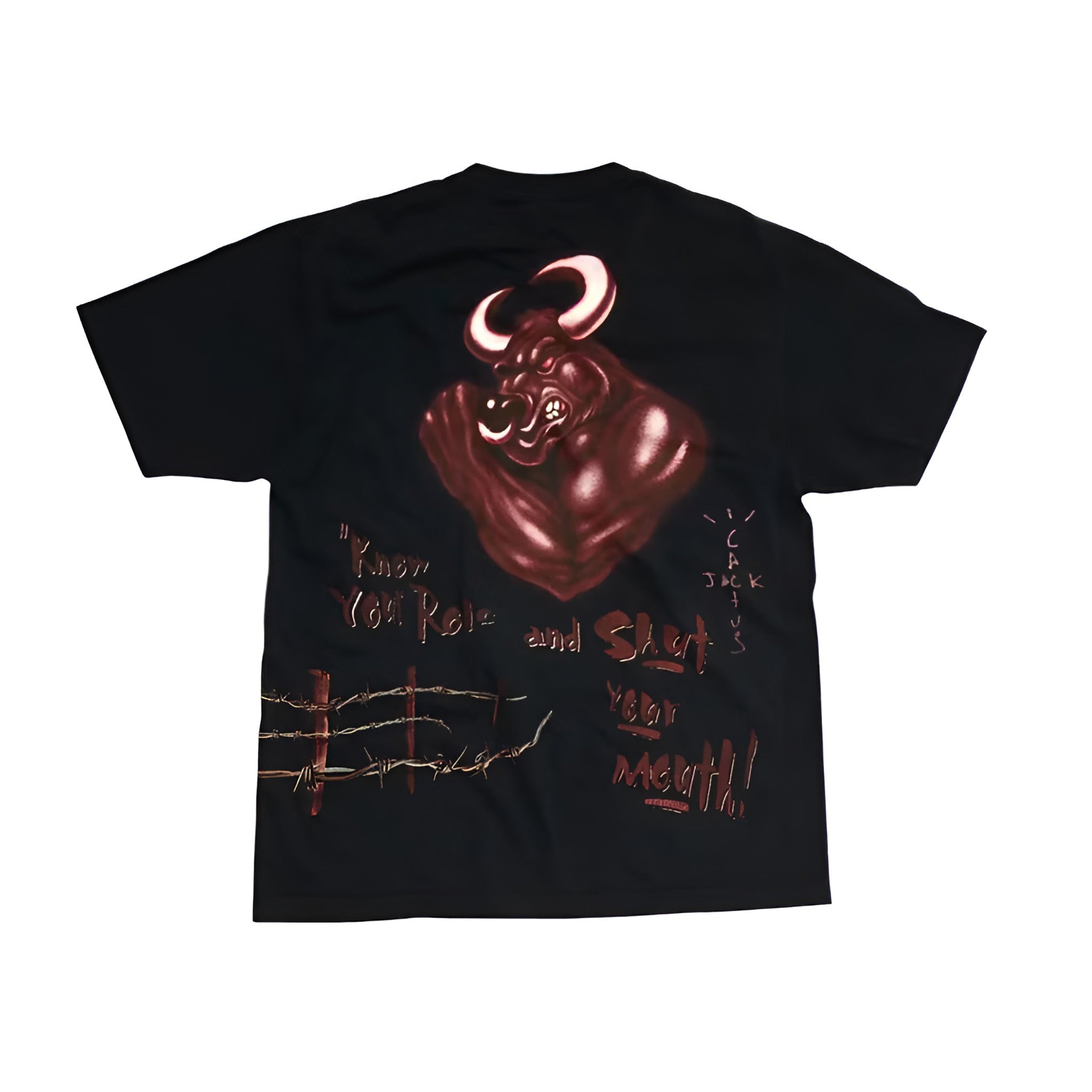 Travis Scott x WWE Know Your Role The Rock Tee "Black" - Hype World