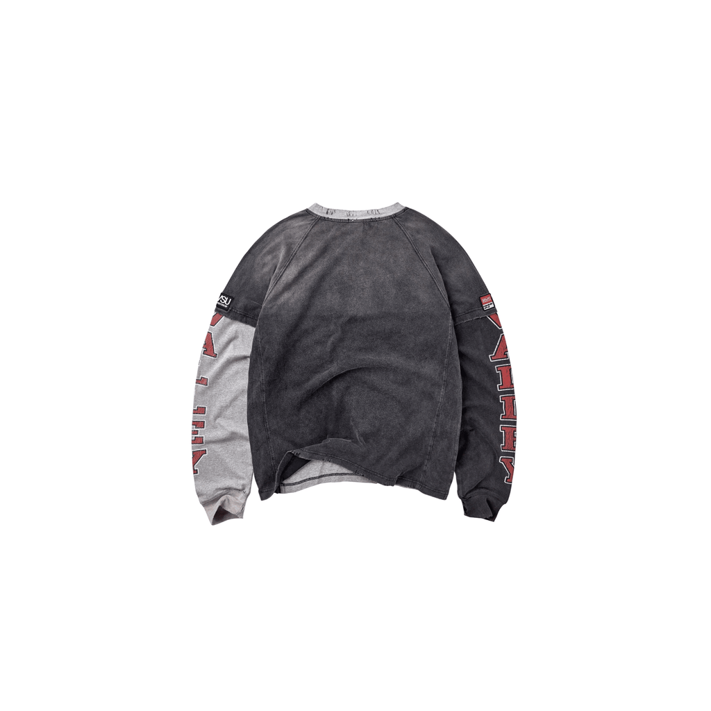 Vale Forever Varsity Long Sleeve Black White - Hype World