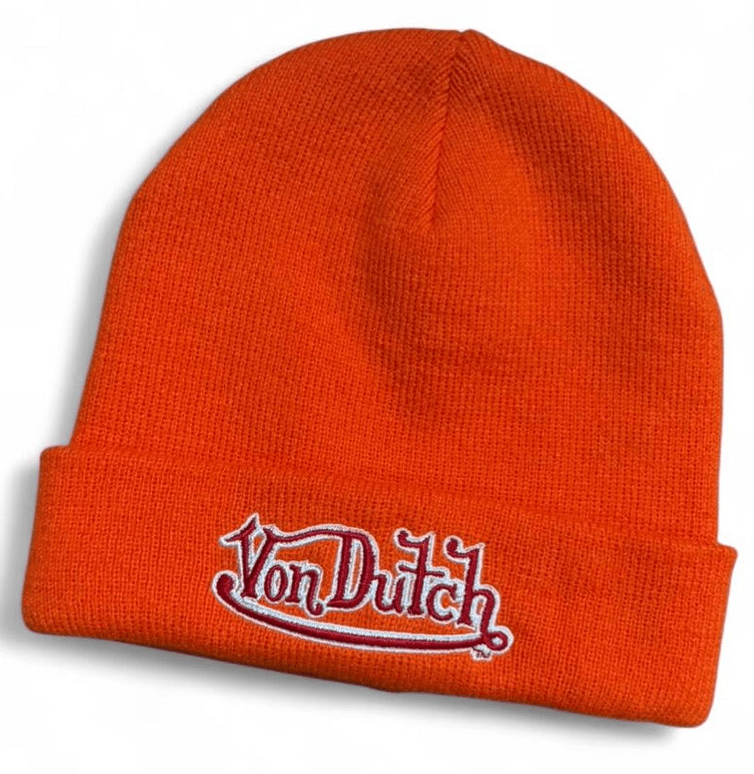 Von Dutch Beanie "Orange" O/S - Hype World